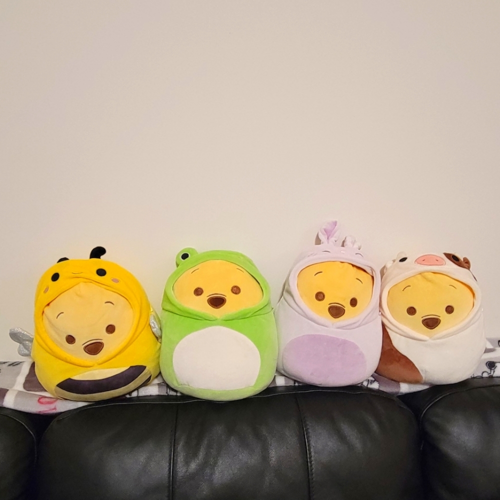 Winnie the pooh bear Squishmallow set